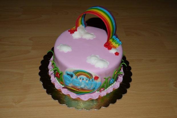 Dúhová, torta, Rozprávkové torty, monilik, 1