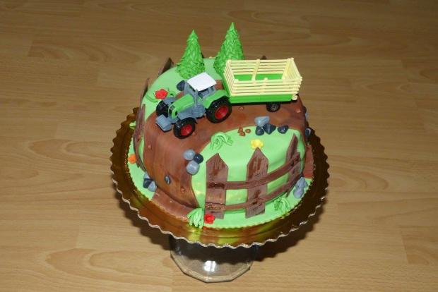 Traktorova, torta, Torty autíčka, vláčiky, monilik, 1