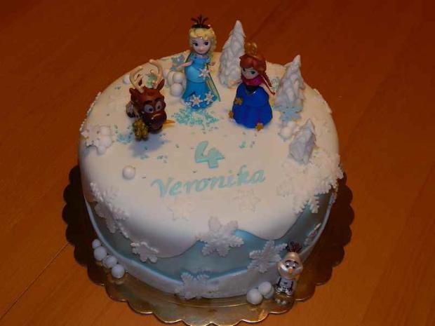 Ľadové kráľovstvo, torta, Rozprávkové torty, Lubka212, 1