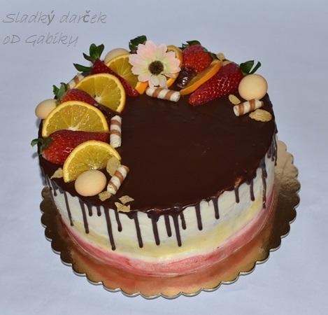S ovocím, torta, Narodeninové torty, abriela, 1