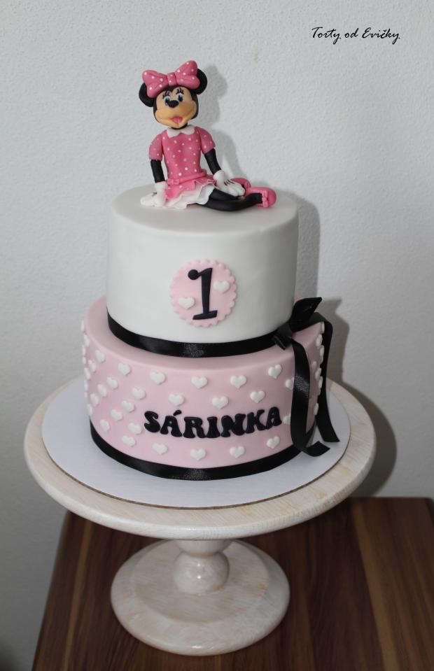Minnie pre Sárinku, torta, Rozprávkové torty, Torty od Evičky, 1