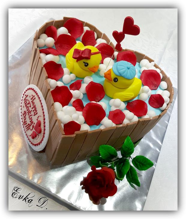 Valentínske kačičky, torta, Netradičné torty, evka durisova, 1