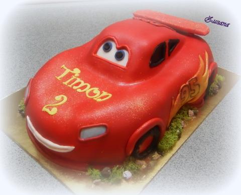 McQueen, torta, Torty autíčka, vláčiky McQueen, torta, Torty autíčka, vláčiky, zana, 1