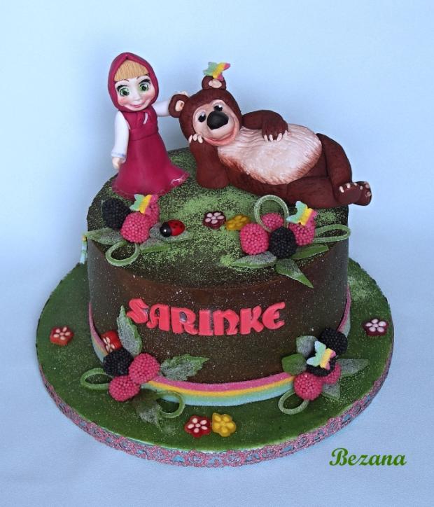 Sara, Máša a Míša, torta, Rozprávkové torty Sara, Máša a Míša, torta, Rozprávkové torty, bezana, 1