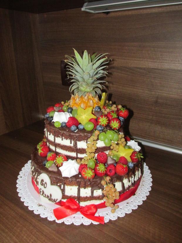 Nahá tortička s ovocím, torta, Narodeninové torty, Slavkadi, 1