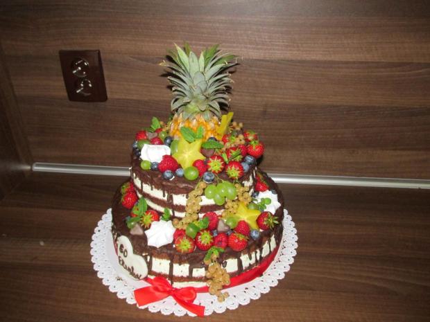 Nahá tortička s ovocím, torta, Narodeninové torty, Slavkadi, 2