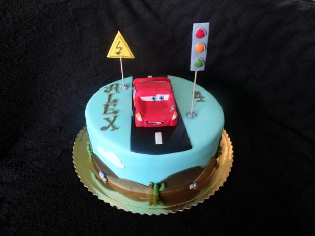 McQueen, torta, Torty autíčka, vláčiky, Mirka02, 1