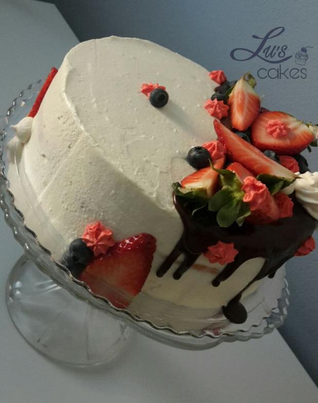 Jednoduchá torta, torta, Narodeninové torty, Luscakes, 1