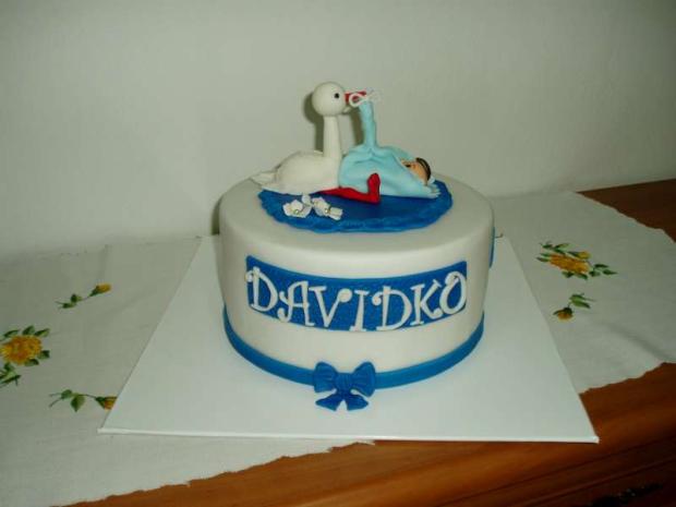 torta s bocianom, torta, Torty na krstiny, terezka01, 1