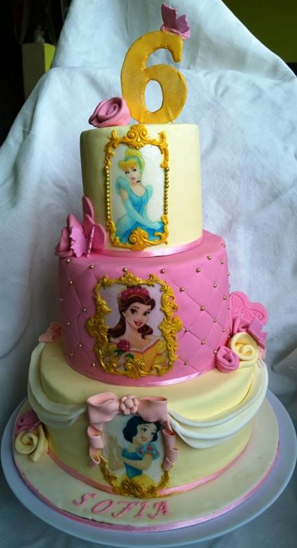 S princeznami..., torta, Torty pre dievčatá S princeznami..., torta, Torty pre dievčatá, Mariolka, 1