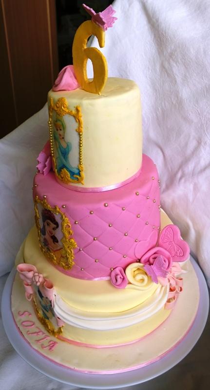 S princeznami..., torta, Torty pre dievčatá S princeznami..., torta, Torty pre dievčatá, Mariolka, 2