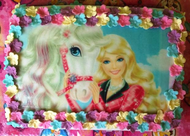 Barbie s koníkom..., torta, Torty pre dievčatá, Mariolka, 1