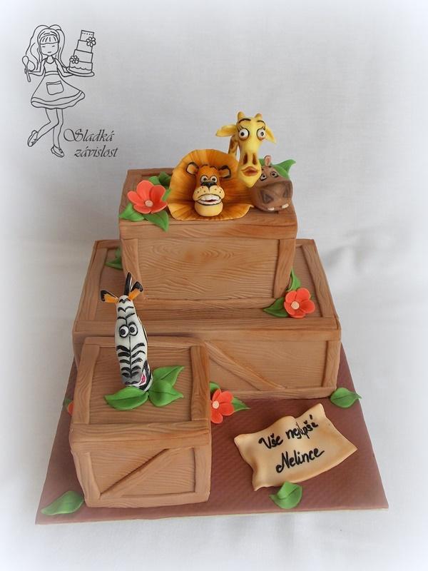 Madagascar, torta, Rozprávkové torty Madagascar, torta, Rozprávkové torty, Sladká závislost, 1