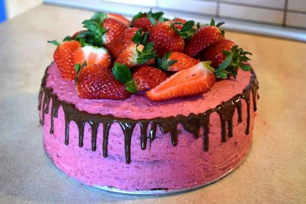 Čokoládová s malinovým krémom , torta, Čokoládové torty, SandraSt, 1
