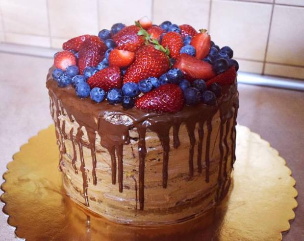 Narodeninová s ovocím , torta, Narodeninové torty, SandraSt, 1