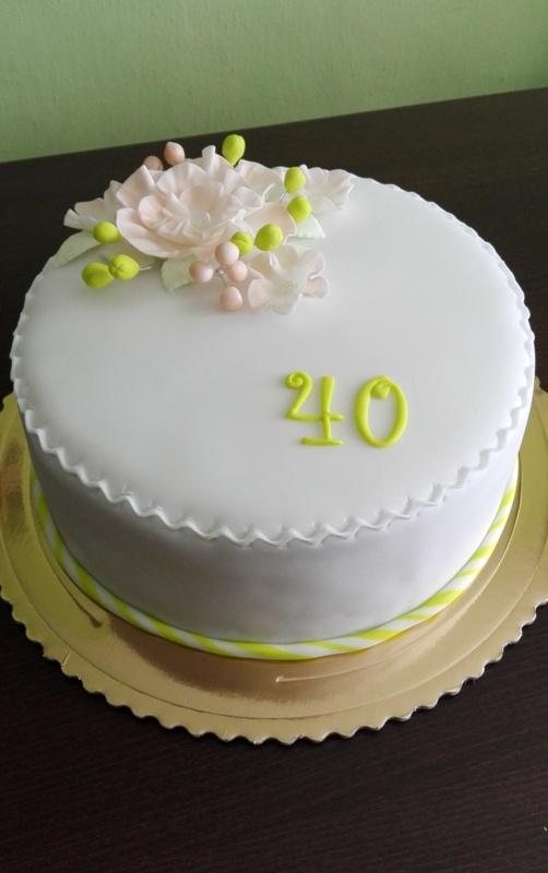 Na 40-tku, torta, Narodeninové torty, Mária G, 1