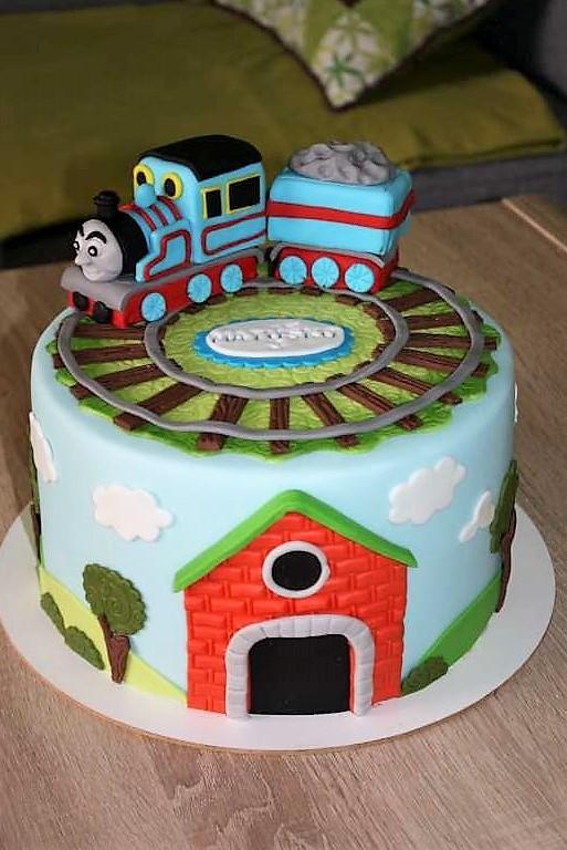 S vláčikom, torta, Torty autíčka, vláčiky, stanula, 1