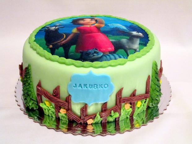 Heidi pre Jakubka, torta, Rozprávkové torty, AničkaL, 2