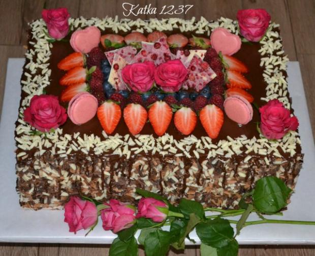 čokoládová s ružami, torta, Čokoládové torty, katka1237, 1