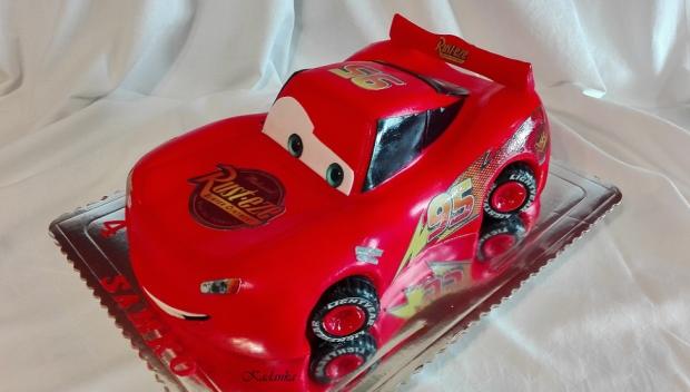 Blesk McQueen (tiež známy ako Lightning McQueer ), torta, Torty autíčka, vláčiky, Kadanka, 2