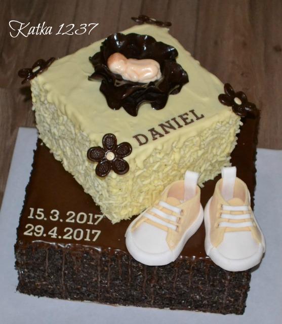 čokoládová na krstiny, torta, Torty na krstiny, katka1237, 1