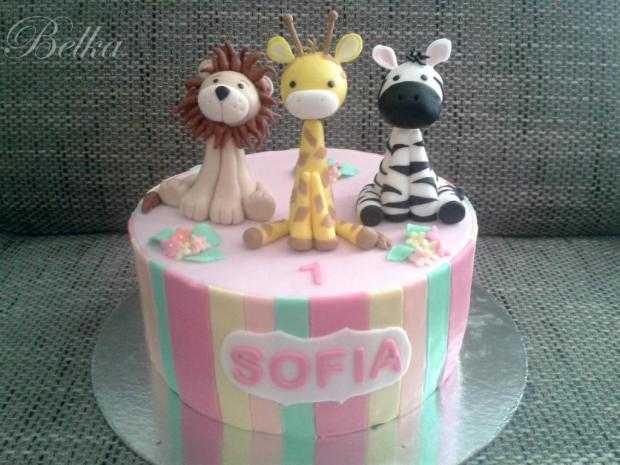 detska so zvieratkami, torta, Torty so zvieratkami, belka, 1