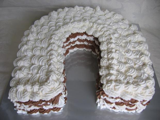 Penová podkova, torta, Svadobné torty, lienkaS, 1