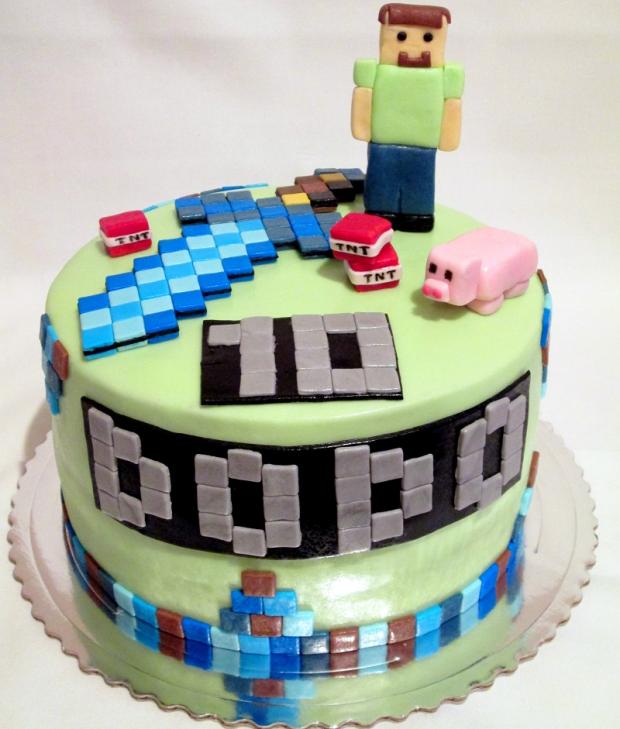 Minecraft pre nášho Dodíka :), torta, Rozprávkové torty, AničkaL, 1
