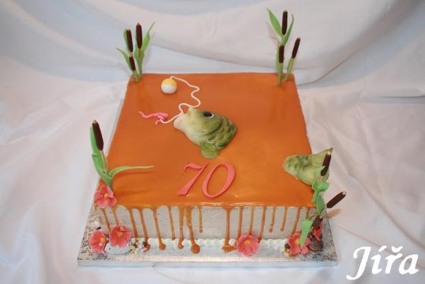 Stékaný rybářský dortík, torta, Netradičné torty, Jířa, 1