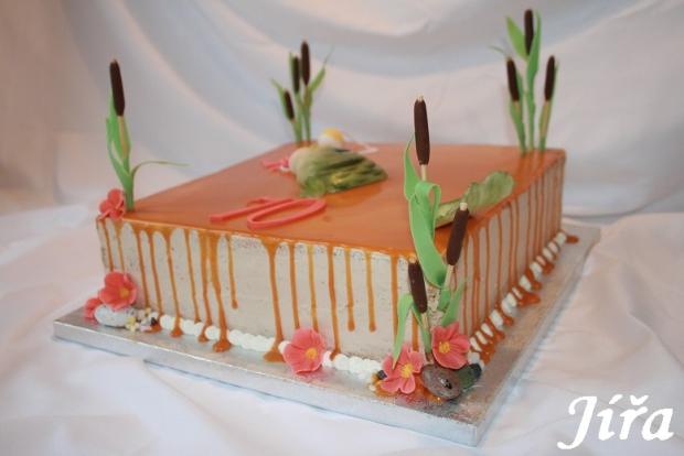 Stékaný rybářský dortík, torta, Netradičné torty, Jířa, 2