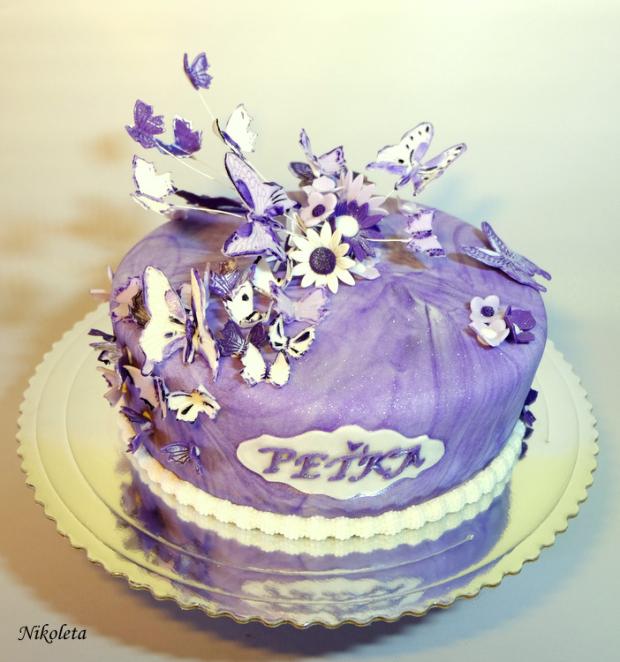 s motýľmi, torta, Ostané torty pre deti, Nikoleta, 1