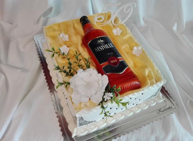 Whisky NESTVILLE, torta, Narodeninové torty, Kadanka, 1