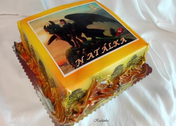 Ako vycvičiť draka, torta, Rozprávkové torty, Kadanka, 2