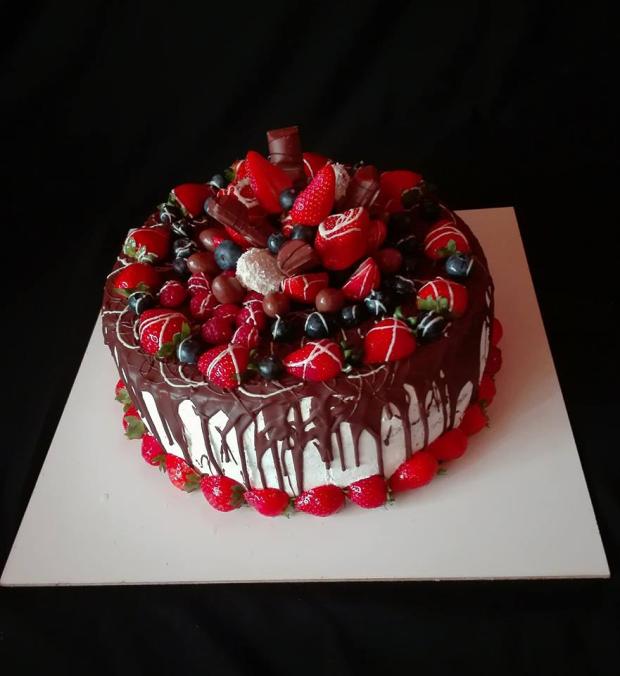 čoko - ovocná, torta, Narodeninové torty, Ady033, 1