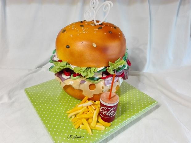 Hambáč alebo burger, torta, Narodeninové torty, Kadanka, 4