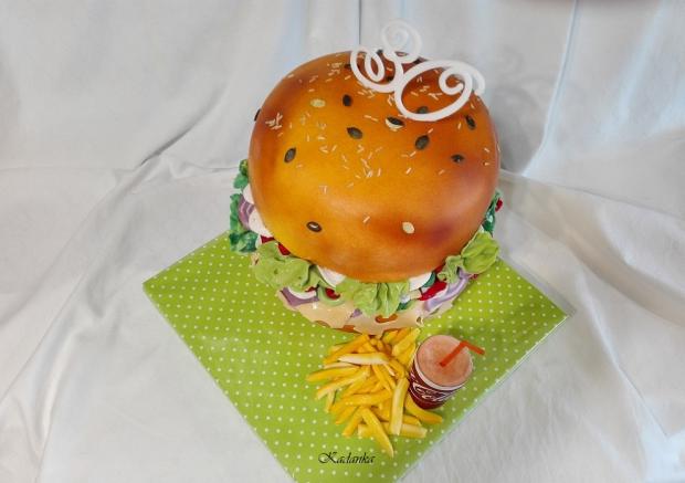 Hambáč alebo burger, torta, Narodeninové torty, Kadanka, 5