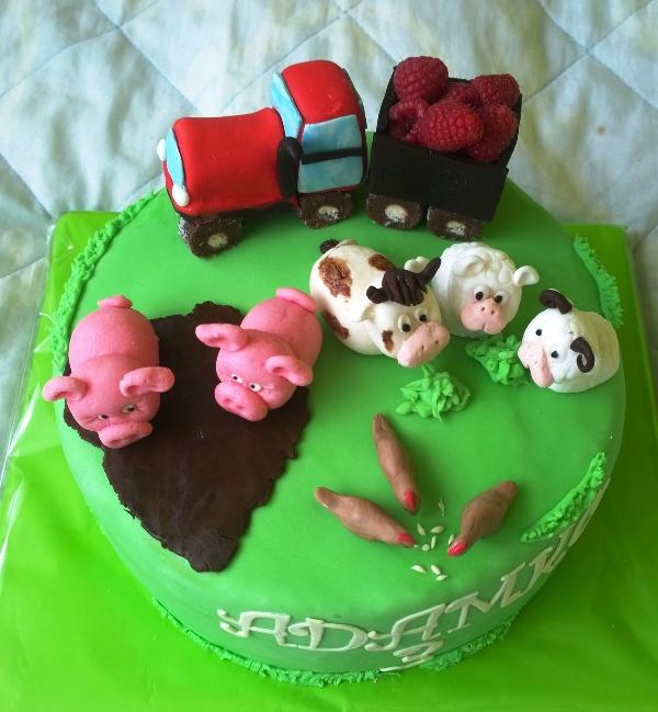 Farma..., torta, Torty so zvieratkami, Mariolka, 2