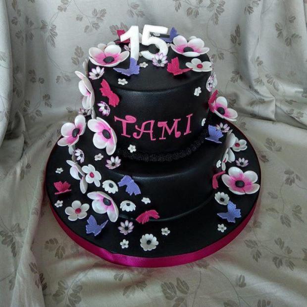 čierna narodeninova, torta, Narodeninové torty, majana75, 1