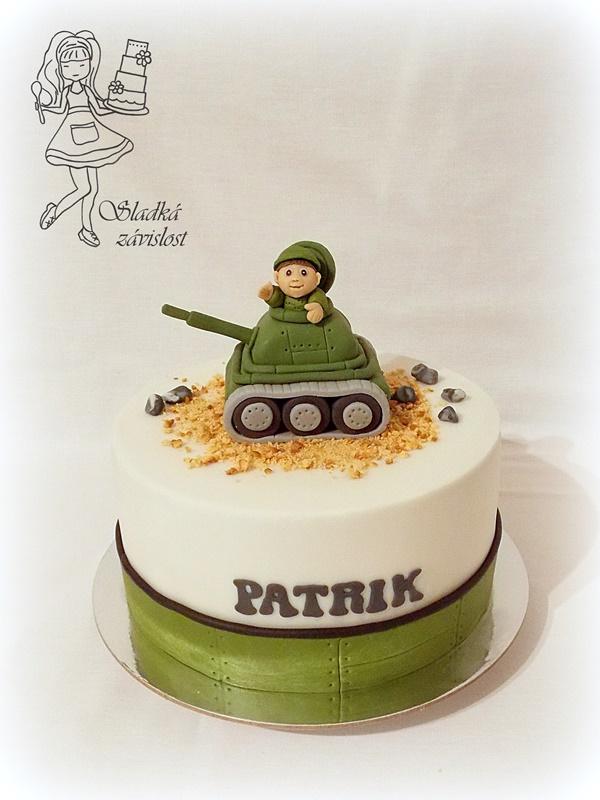 Malý tankista, torta, Torty autíčka, vláčiky Malý tankista, torta, Torty autíčka, vláčiky, Sladká závislost, 1
