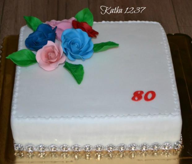 k 80.narodeninám, torta, Narodeninové torty, katka1237, 1