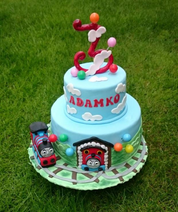 Tortička Vlačik Tomáš, torta, Torty autíčka, vláčiky, andy611, 1