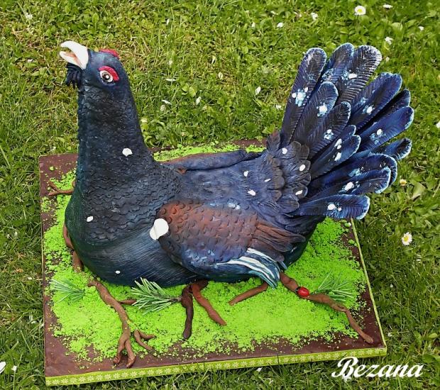 tetrov, torta, Netradičné torty tetrov, torta, Netradičné torty, bezana, 1