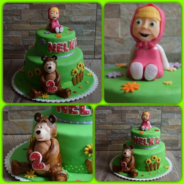 Máša a medveď, torta, Rozprávkové torty, Romana123, 1