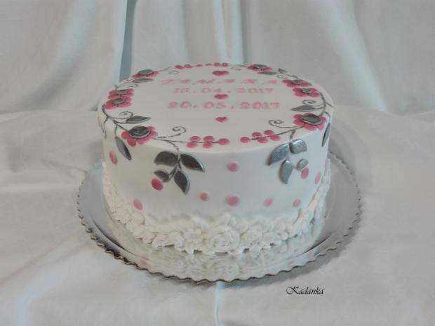 Na želanie ku krstu vzor  košielka a sviečka, torta, Torty na krstiny, Kadanka, 3