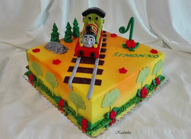 THOMAS VLÁČIK HENRY, torta, Torty autíčka, vláčiky, Kadanka, 1