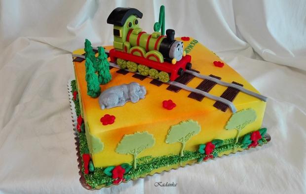 THOMAS VLÁČIK HENRY, torta, Torty autíčka, vláčiky, Kadanka, 2