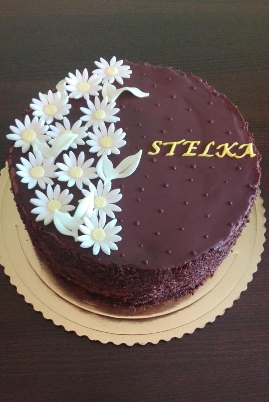 S margarétkami, torta, Čokoládové torty, Mária G, 1