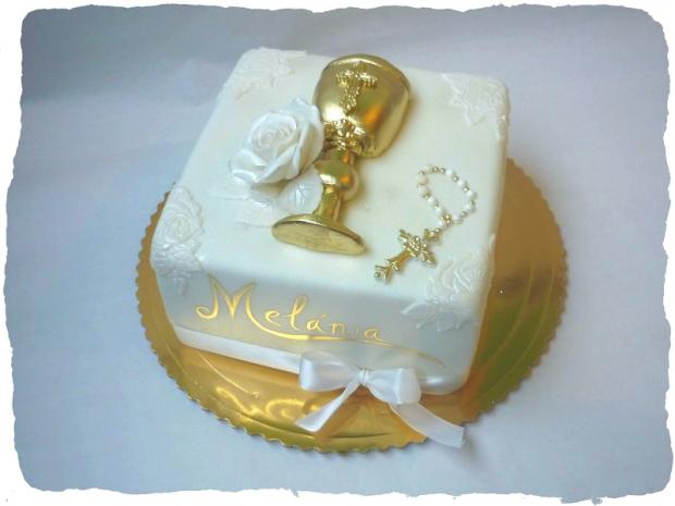 na sv. prijimanie, torta, Torty na cirkevné sviatky, Danielita13, 1