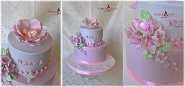 Jemná krstinová pre Nelku s hortenziou, torta, Torty na cirkevné sviatky Jemná krstinová pre Nelku s hortenziou, torta, Torty na cirkevné sviatky, Tortolandia.sk, 3