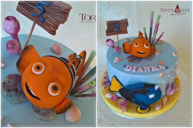 Nemo & Dory, torta, Torty so zvieratkami, Tortolandia.sk, 1
